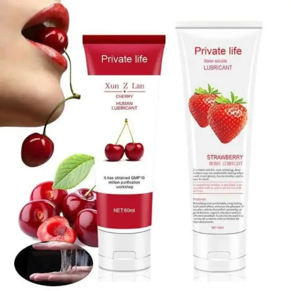 Lubricant Buah Private Life 100ml (Strawberry / Cherry)