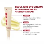K-SECRET SEOUL 1988 Eye Cream Retinal Liposome 4% + Fermented Bean 30ml - Image 6